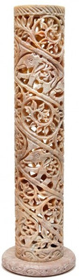 

Pooja Creation Stoneware Incense Holder(Brown)