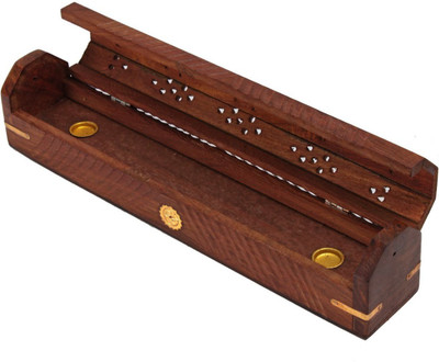 

Store indya Agar Dhoop Wooden Incense Holder Set(Brown, Pack of 1)