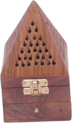 

Royal Handicrafts Wooden Incense Holder(Brown)