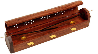 

Store indya Agar Dhoop Wooden Incense Holder Set(Brown, Pack of 1)
