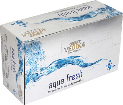 

Vedika Vedika Aqua Fresh 15 GM Aqua Fresh 12 pkt of 15gm each contains 180 Pcs Natural Agarbatti / Agarbattis(15)