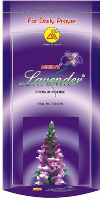 

Ashika's Lavender Zipper Pouch For Daily Prayer 150 Lavander Agarbattis(109 Units)