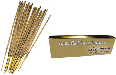 

Vedic Vaani Fruity and Spice - 100 gms Fruity Agarbattis(40 Units)