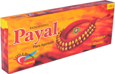 

Rajalakshmi Payal Flora Bathi Agarbattis(50 Units)