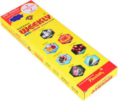 

Rajalakshmi Weekly Fruity Agarbattis(105 Units)