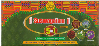 

Safari Big Suswagatam 4 in 1 Incense Sticks Natural Floral Agarbattis(300 Units)