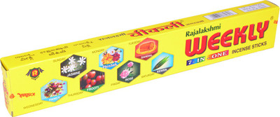 

Rajalakshmi Weekley Asssorted Seven Fragrances Agarbattis(35 Units)