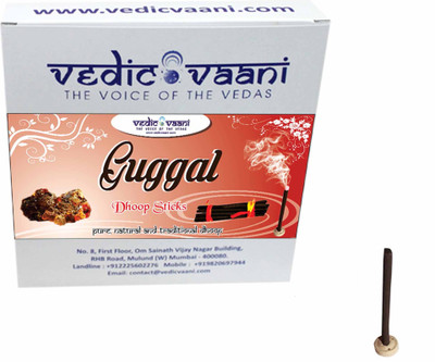 

Vedic Vaani Guggal Dhoop (without bamboo) Exotic Fragrance Agarbattis(100 Units)