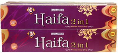 

RAJALAKSHMI HAIFA & KAARNA Agarbattis(100 Units)