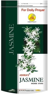

Ashika's Jasmine Zipper Pouch For Daily Prayer 150 Jasmine Agarbattis(109 Units)