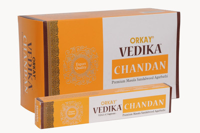 

Vedika Vedika Chandan 15 GM Chandan (Sandalwood) 12 pkt of 15gm each (contains 180 Sandalwood Incense Sticks / Natural Agarbatti) Agarbattis(15)