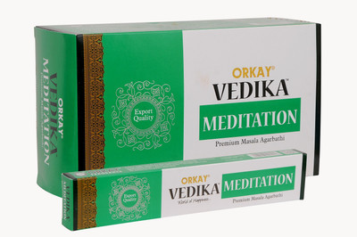 

Vedika Vedika -4-in-1 set 15 GM Meditation 12 pkt of 40 gm each (contains 480 Incense Sticks / Natural Agarbatti) Agarbattis(40 Units)