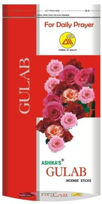 

Ashika's Gulab Zipper Pouch For Daily Prayer 150 Rose Agarbattis(109 Units)