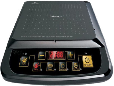 Pigeon 1800 W Induction Cooktop Push Button(Black, Rapido Plus with 2 In 1 Base Junior Kit)