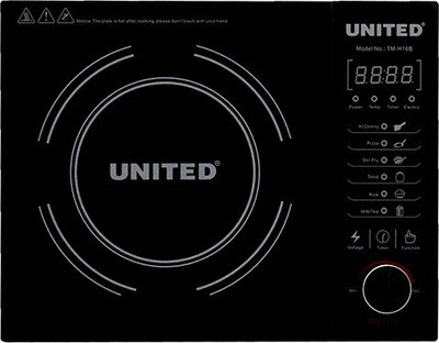 

United TM-H16B Induction Cooktop(Black, Push Button)