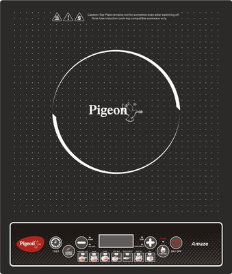 

Pigeon 00041 Induction Cooktop(Black, Push Button)