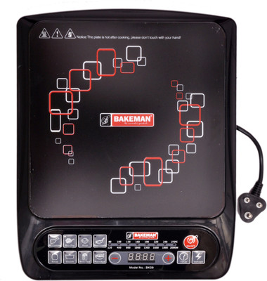 

Bakeman BK 09 Induction Cooktop(Black, Push Button)