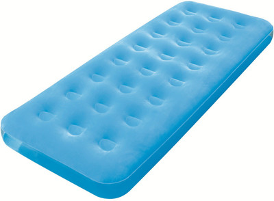 

Best Way Fashion Flocked Air Mattress Single Inflatable Bed(Blue)