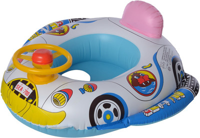 

EZ Life Aeroplane Swimming Ring Float for Kids Inflatable Pool Accessory(Multicolor)