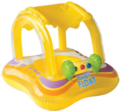 

Always Sporty Canopy Inflatable Baby Float(Yellow)