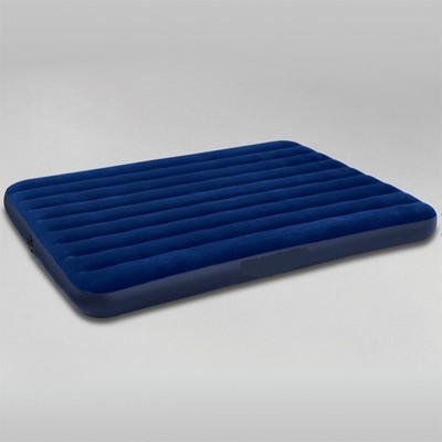 

IBS Air Bed 2 Person Blue Lounge Seat Couch With Free Electric Pump Double Bed Home Mattress Carbed Velvet Inflatable Sleeping Bed(Blue)
