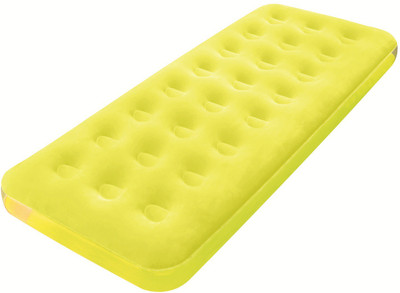 

Birde Fashion Flocked Air Mattress Single Inflatable Bed(Yellow)