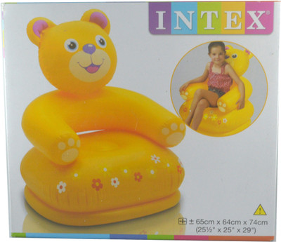 

Intex Happy Animal Bear Inflatable Animal Chair(Yellow)