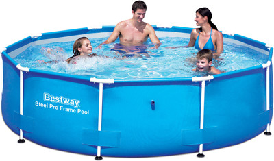 

Best Way 10' x 30" Steel Pro Frame Inflatable Pool(Blue)