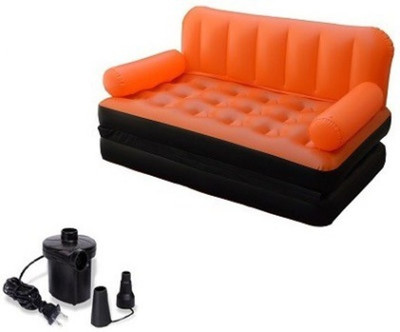 

Bluebells India Bestway 5 in 1 Inflatable Sofa cum bed(Multicolor)
