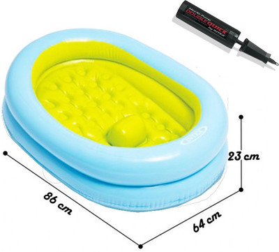 

Intex Bath Tub Set Inflatable Baby Bath Tub Set(Blue)