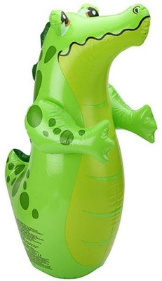 

Intex Crocodile Shape - Green Inflatable 3-D Punching Bop Bag(Green)
