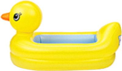 

Munchkin White Hot Inflatable Safety Tub - Duck Inflatable Bath Tub(Yellow, Blue)