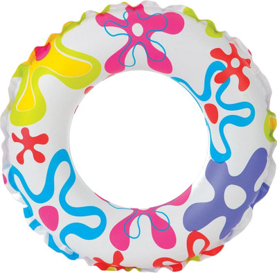 Intex Lively Print Swim Ring - Flower Inflatable Water Games(Multicolor) Intex Lively Print Swim Ring - Flower Inflatable Water Games(Multicolor)