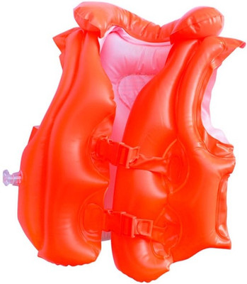 INTEX Deluxe Inflatable Swimming Vests(Orange)