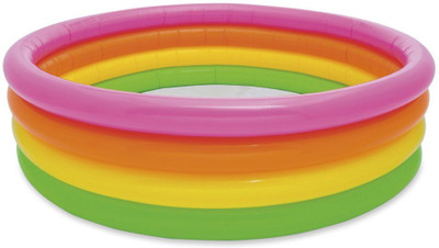 

Intex jilani Kids Swimming and Sunset Glow Inflatable Pool(Multicolor)