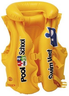 OMRD intex Pool School Deluxe Swim Vest Inflatable Swim Vest(yellow)