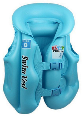 

EZ Life Body Vest Float For Swimming -Blue-Medium Inflatable Pool Accessory(Blue)
