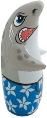 

Ktkashish Toys Kashish kids Shark Hit me 89cm* 46 cm Inflatable Hit me(Sliver)