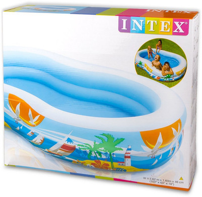

Intex Paradise Seaside Pool Inflatable Pool(Multicolor)