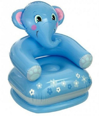 

Ktkashish Toys Kashish Elephant Blue Chair(65cm*64cm*29cm) Inflatable Chair(Blue)
