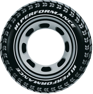 

Always Sporty Tyre Tube 36 Inflatable Pool Float(Black)