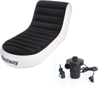 

IBS BESTWAY COMFORT QUEST AIR SEAT Inflatable Sofa/ Chair(BLACK WHITE)