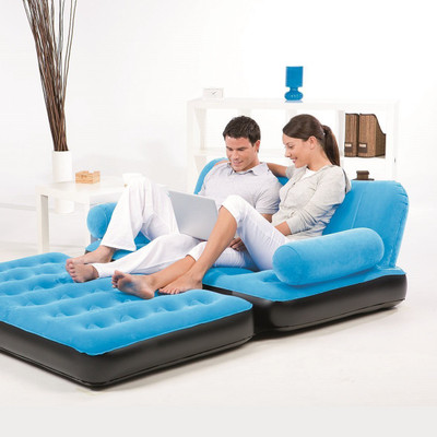 

Evana Vinyl 2 Seater Inflatable Sofa(Color - Blue)