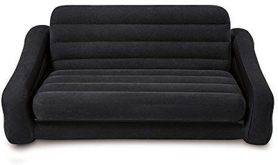 Intex PVC 4 Seater Inflatable Sofa(Color - Black)