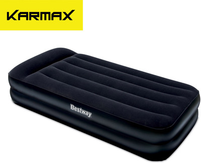 

Karmax Bestway Premium Air Bed with Sidewinder- Ac Air Pump(Single) PVC 2 Seater Inflatable Sofa(Color - Black)