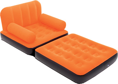 

Bestway Karmax Multi-Max Air Couch (Single) PVC 1 Seater Inflatable Sofa(Color - Orange)