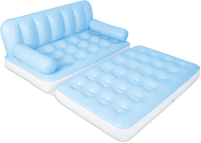 

Bestway PVC 3 Seater Inflatable Sofa(Color - Blue, White)