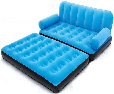 

Pushcart blue berry Inflatable 5 in 1 Sofa(black, blue)