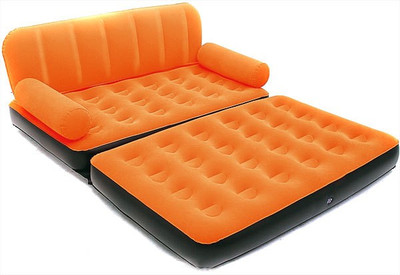 

Shopper52 PP 2 Seater Inflatable Sofa(Color - Orange), Multicolor