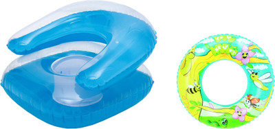 

Karmax PVC 1 Seater Inflatable Sofa(Color - Blue, Yellow)